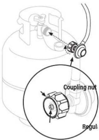 Blackstone 6138 - CONNECT THE LPG CYLINDER ONLY USE A 20 LB (9 KG) CYLINDER - 2