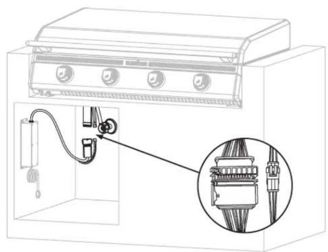 Blackstone 6138 - STEP 07 Push the 18P male and female connector together. - 1