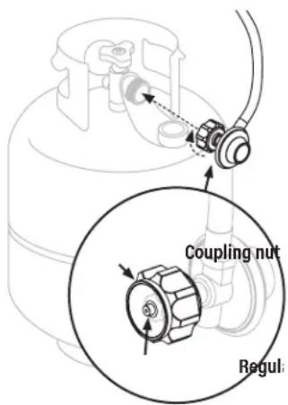 Blackstone 2287 - CONNECT THE LPG CYLINDER ONLY USE A 20 LB (9 KG) CYLINDER - 2