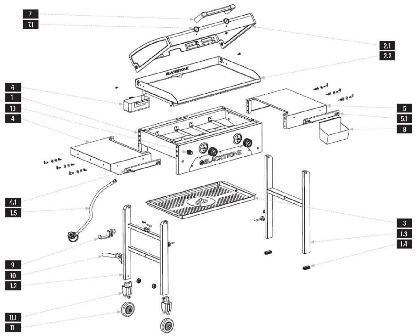 Blackstone 2287 - ASSEMBLY GUIDE - 1