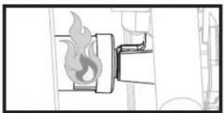 Blackstone 2287 - UNE FLAMME SORT DE LA GRILLE D'AÉRATION: - 1