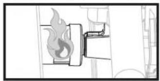 Blackstone 2287 - A FLAME IS COMING OUT OF THE AIR GATE: - 1