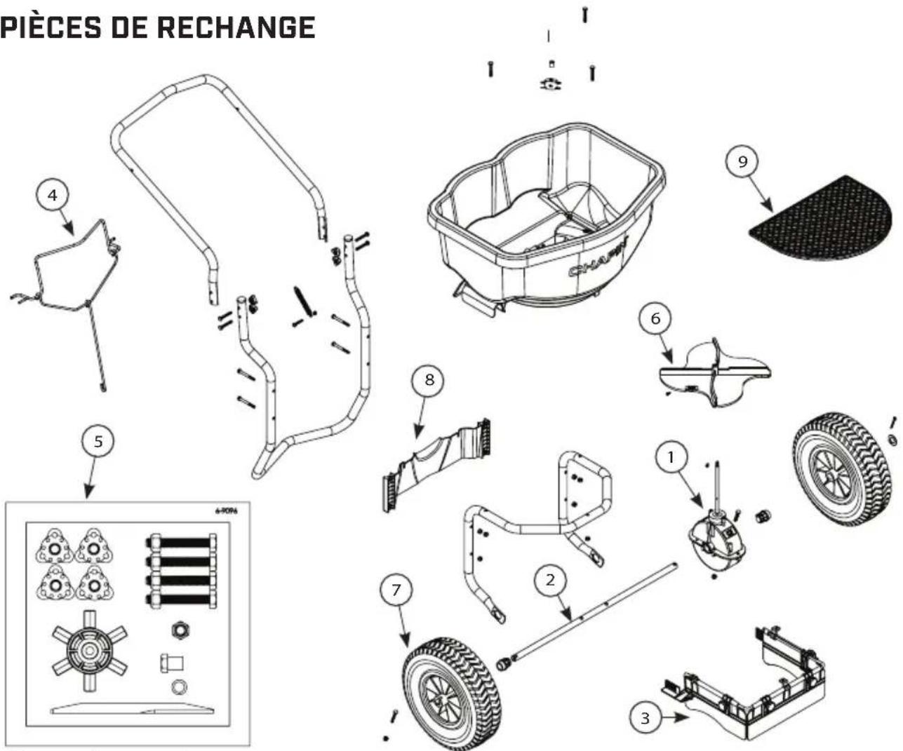 Chapin 8201A - Pour replier la poignée: - 1
