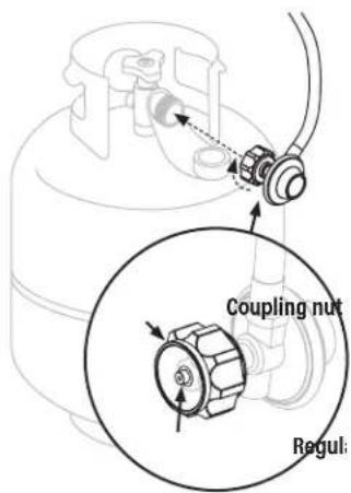 Blackstone 2322 - CONNECT THE LPG CYLINDER ONLY USE A 20 LB (9 KG) CYLINDER - 2