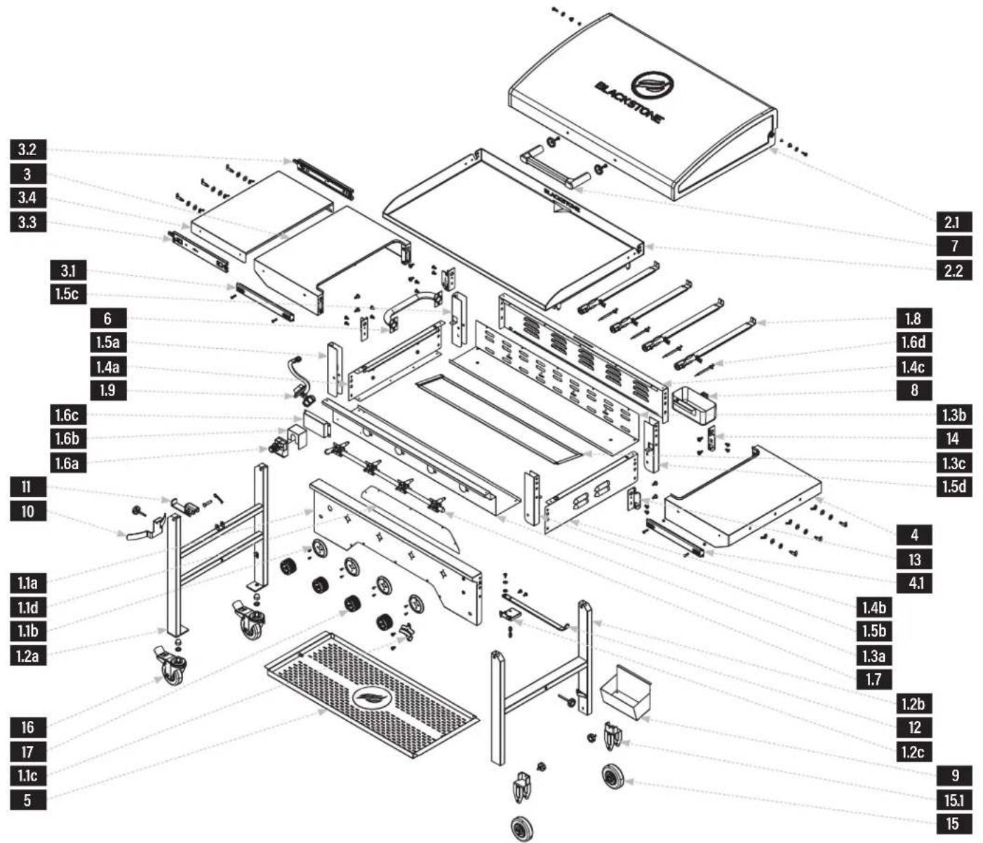 Blackstone 2322 - ASSEMBLY GUIDE - 1
