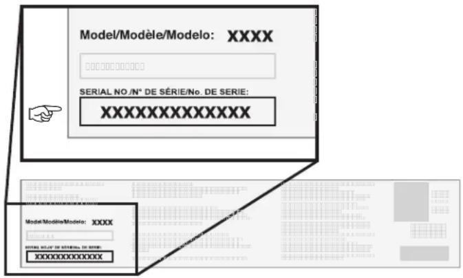 Blackstone 6303 - SERIAL NUMBER LOCATION - 1