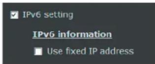 SONY SNC-HM662 - Paramétrage IPv6 - 1