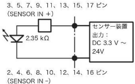 SONY NSR-50 - センサー入力への配線図 1 - 1