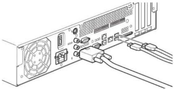 SONY NSR-50 - Collegamento della tastiera, del mouse e del telecomando (RM-NS10) - 1