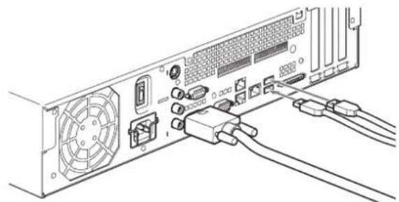 SONY NSR-50 - Anschließen von Tastatur, Maus und Fernbedienungseinheit (RM-NS10) - 1