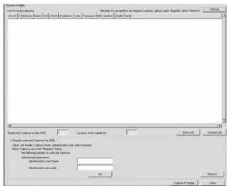 SONY NSR-50 - Configuración de la dirección IP de la cámara y registro en la NSR - 4