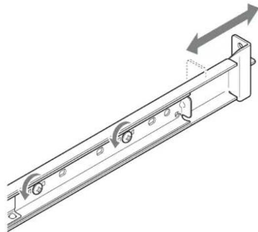 SONY NSR-50 - Installare le guide sul rack. - 1