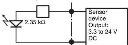 SONY NSR-50 - Wiring Diagram 1 for Sensor Input - 1