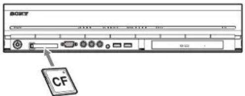 SONY NSR-50 - コンパクトフラッシュカード（CF カード） を使用する - 1