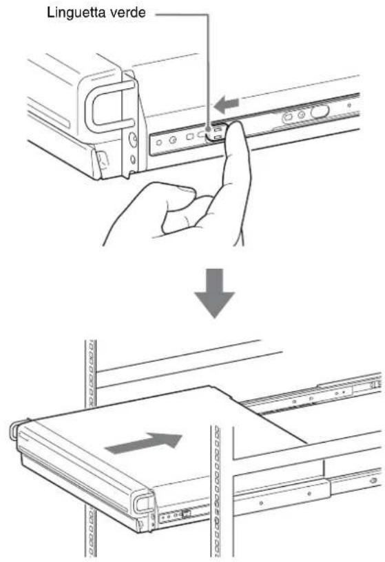SONY NSR-50 - Tirare le guide scorrevoli dai gruppi guida. - 3