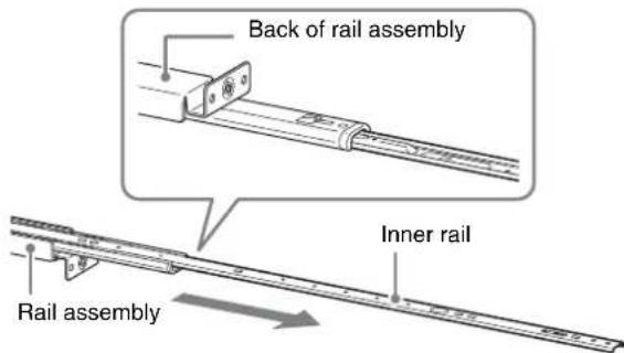 SONY NSR-50 - Pulling Out the Inner Rails - 1