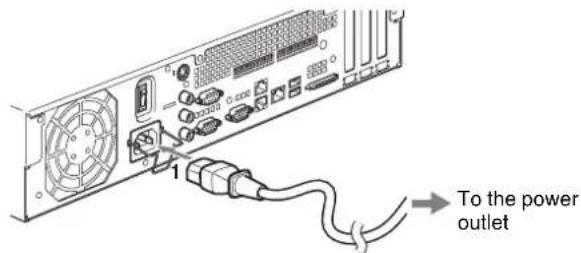 SONY NSR-50 - Connecting the Power Cord - 1