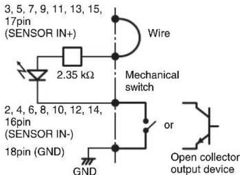 SONY NSR-50 - Wiring Diagram 2 for Sensor Input - 1
