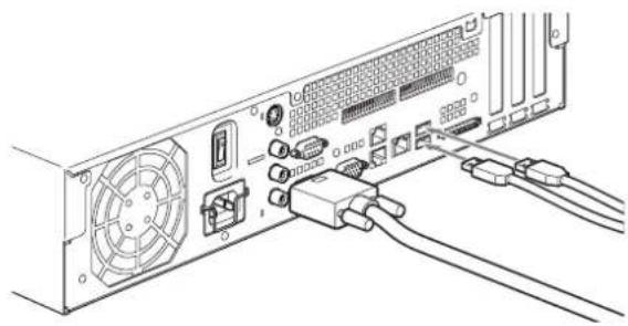 SONY NSR-50 - Conexión del teclado, el ratón y la unidad de control remoto (RM-NS10) - 1