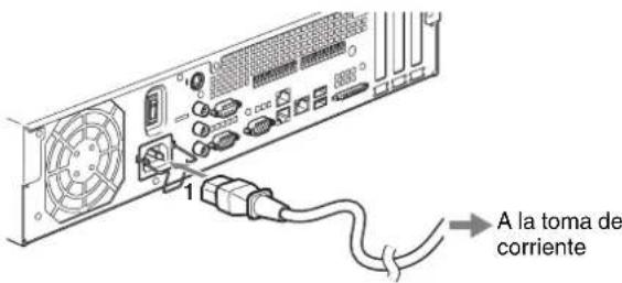 SONY NSR-50 - Conexión del cable de alimentación - 1