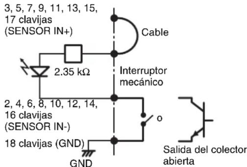 SONY NSR-50 - Diagrama de cables 2 para la entrada del sensor - 1