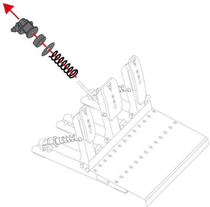 THRUSTMASTER Raceline Pedals III - Modyfikowanie oporu pedału hamulca - 13