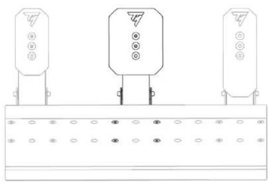 THRUSTMASTER Raceline Pedals III - 調節踏板的高度 - 4