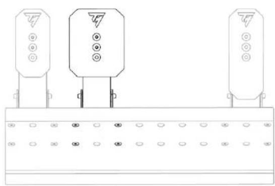 THRUSTMASTER Raceline Pedals III - 調整踏板間距 - 1