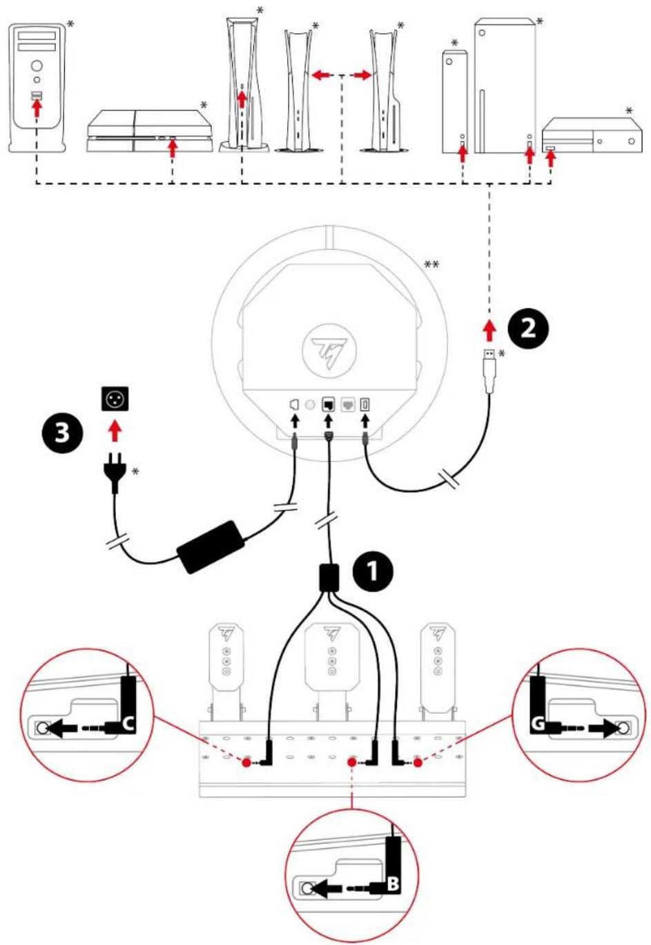THRUSTMASTER Raceline Pedals III - Kurulum - 1