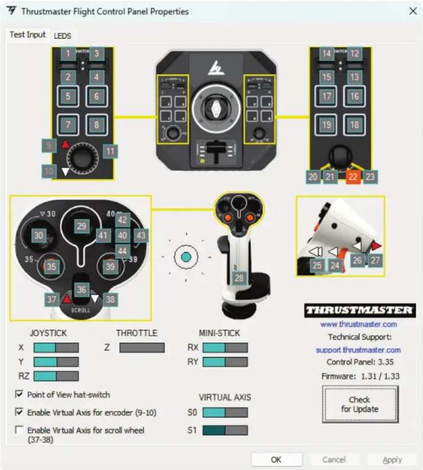 THRUSTMASTER Sol-R 1 Flightstick - Ovládací panel - 2