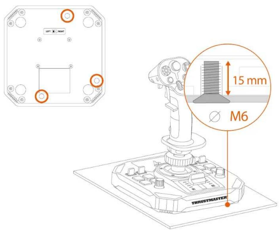 THRUSTMASTER Sol-R 1 Flightstick - Instalace na podpěru - 1