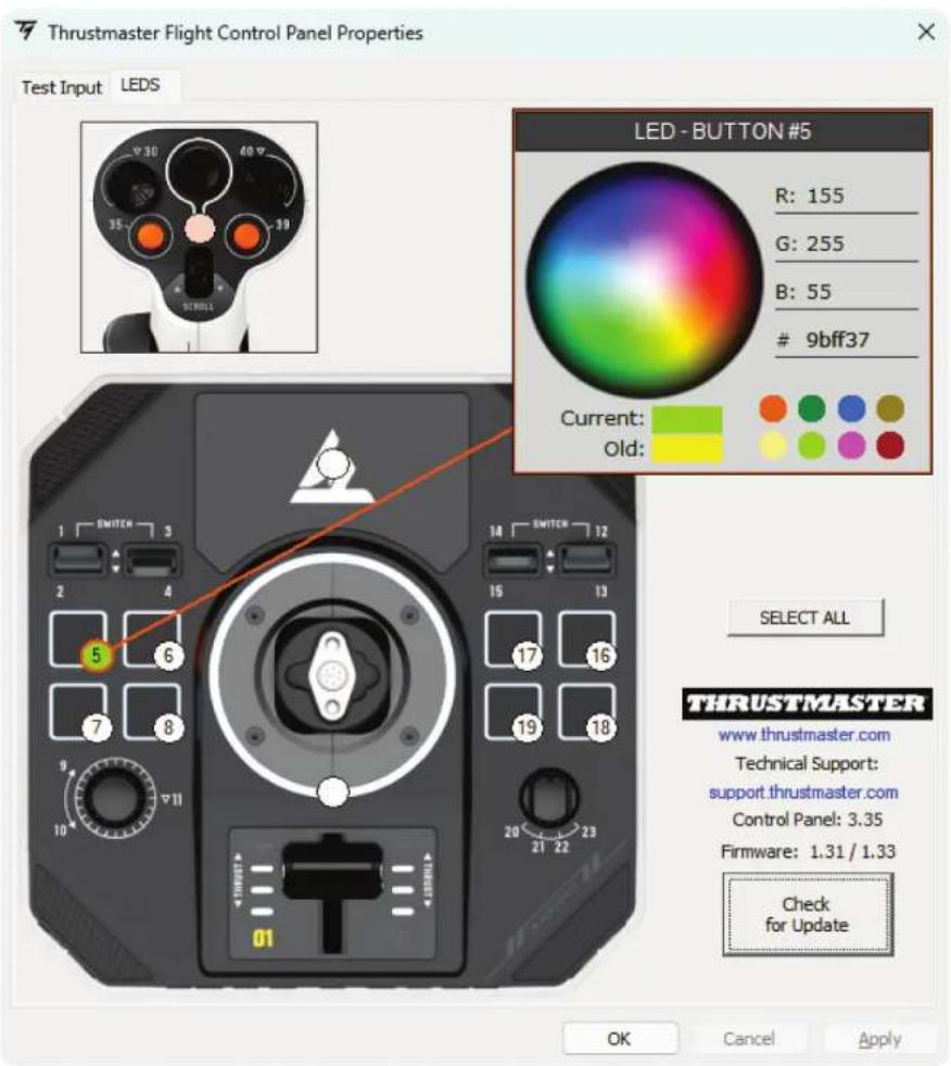 THRUSTMASTER Sol-R 1 Flightstick - カスタマイズ可能な LED - 1