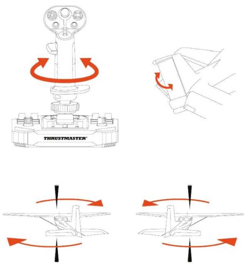 THRUSTMASTER Sol-R 1 Flightstick - Sivuperäsintoiminto - 1