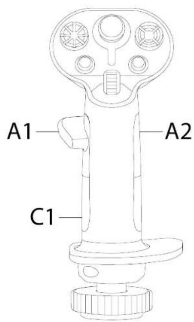 THRUSTMASTER Sol-R 1 Flightstick - Contenu de la boîte - 1