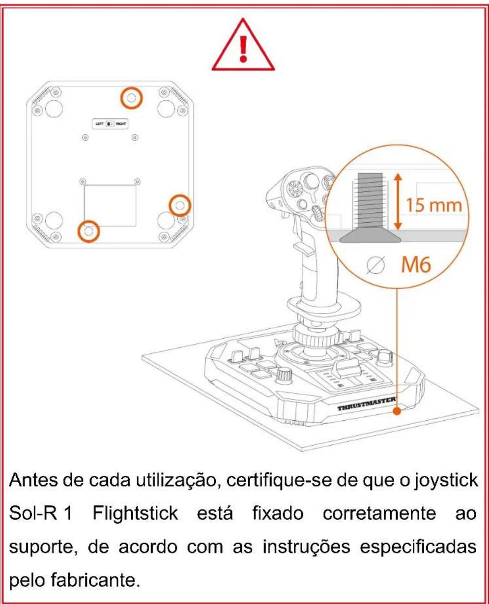THRUSTMASTER Sol-R 1 Flightstick - Instalação num suporte - 1