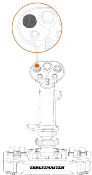 THRUSTMASTER Sol-R 1 Flightstick - Função de leme de direção - 4