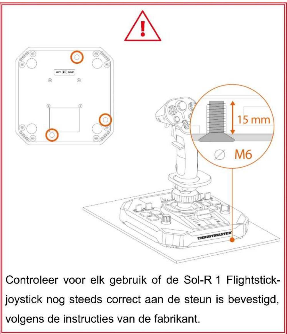 THRUSTMASTER Sol-R 1 Flightstick - Installatie op een steun - 1