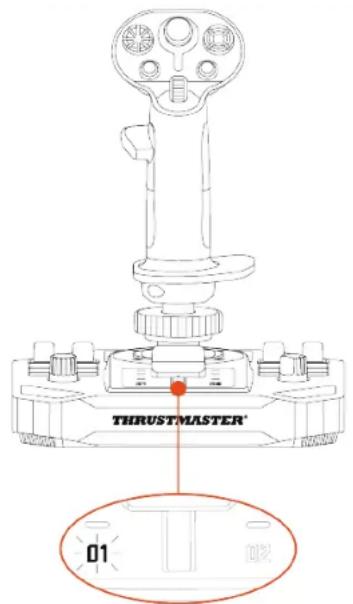 THRUSTMASTER Sol-R 1 Flightstick - Viacsmerový klobúkový prepínač point of view - 2
