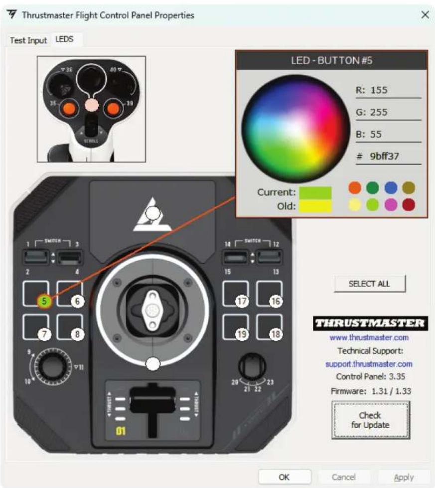 THRUSTMASTER Sol-R 1 Flightstick - 可定制的 LED - 1