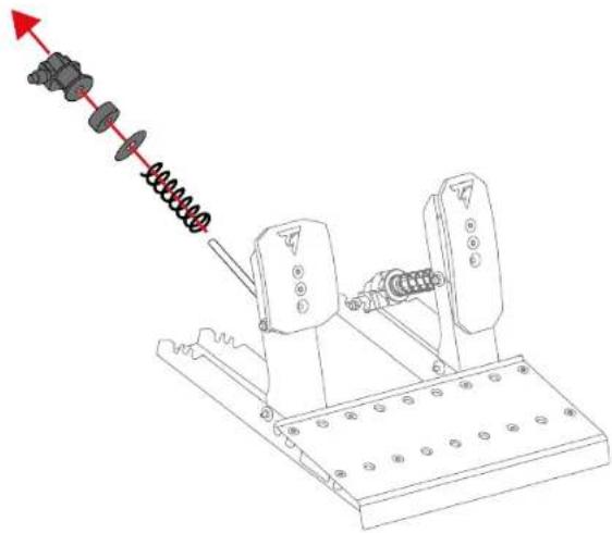THRUSTMASTER Raceline Pedals LTE - Modifying the brake pedal's resistance - 13