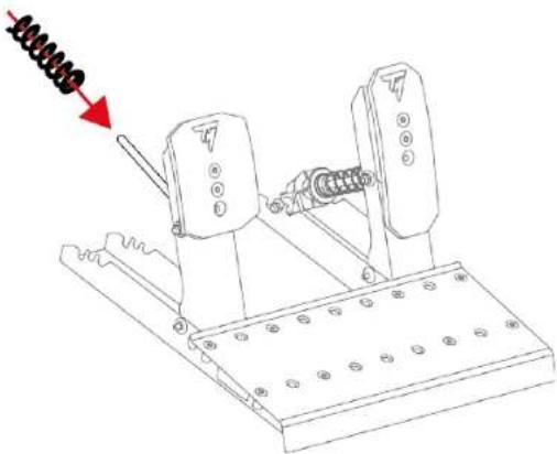 THRUSTMASTER Raceline Pedals LTE - Modifying the brake pedal's resistance - 14