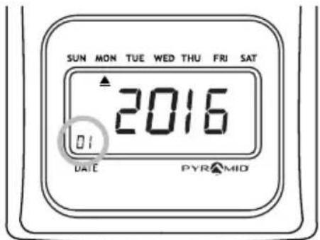 Pyramid Time Systems 2500 - DISPLAY/BUTTONS - 1