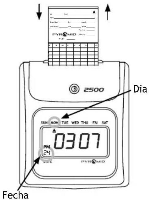 Pyramid Time Systems 2500 - MÉTODO DE MARCADO CON SELECCIÓN MANUAL DE COLUMNNA - 1