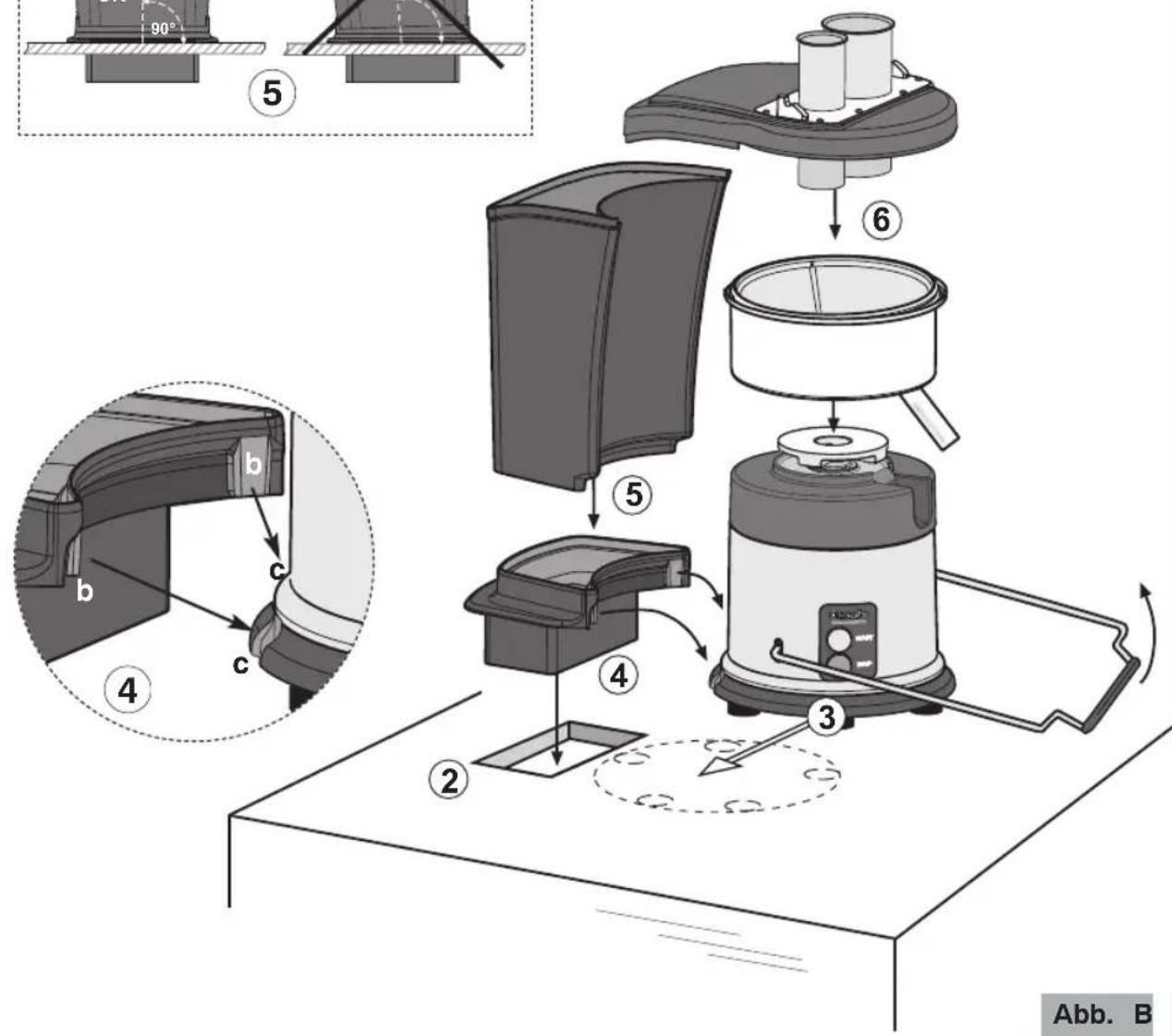 Ceado ES700 - Installation "IN counter" (Abb. B) - 5
