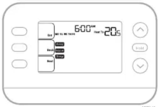 HONEYWELL RTH21B - Programar horario - 1
