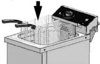 Vollrath CF2-1800DUAL - AVISO: Llenar excesivamente las cestas podría hacer que el aceite caliente se rebose. - 1