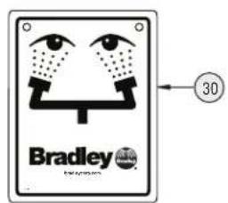 Bradley S19274E - Installation — Douche Oculaire - 6