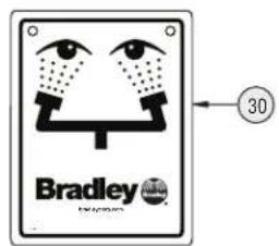 Bradley S19274E - Assembly of Components and Parts List — S19274C - 3