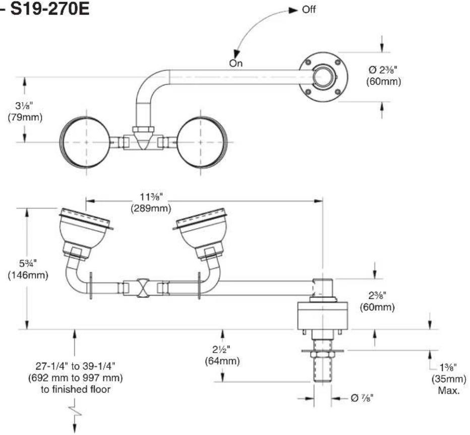 Bradley S19274E - Supplies Required: - 4