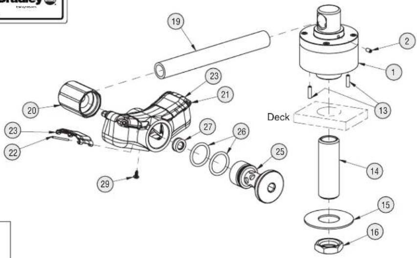Bradley S19274E - Assembly of Components and Parts List — S19274C - 4